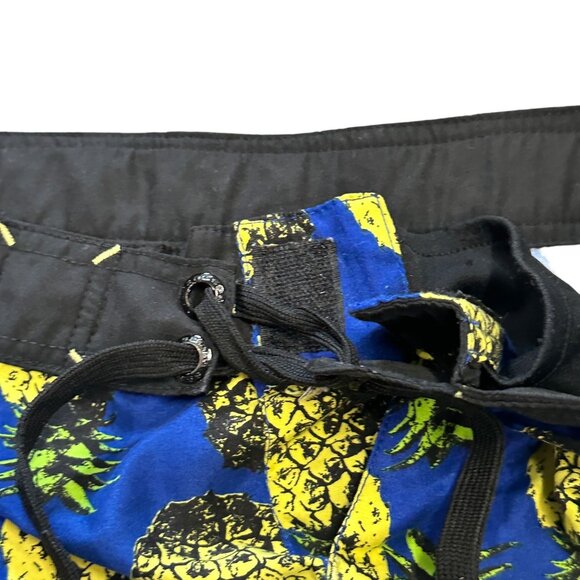 69SLAM Size 30 Blue Swim Trunks Board Shorts Sophia Swimwear Pineapple Print - Picture 3 of 12